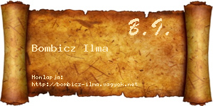 Bombicz Ilma névjegykártya